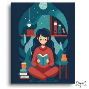 Quiet Evening with a Book - Paint by Numbers Kit