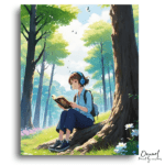 Quiet Forest Reading Retreat - Paint by Numbers Kit