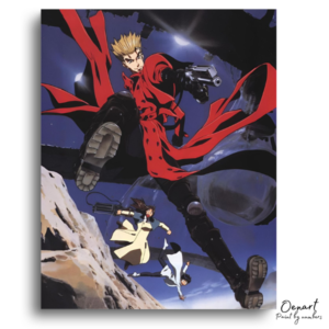 Red Coat Gunman Dynamic Pose - Paint by Numbers Kit