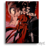Red Coated Gunslinger with Cross - Paint by Numbers Kit