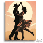 Romantic Sunset Tango Dance - Paint by Numbers Kit