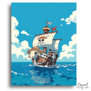 Sheep-Headed Pirate Ship Voyage - Paint by Numbers Kit