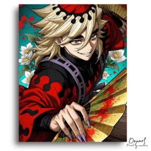 Sinister Blond with Bloody Fan - Paint by Numbers Kit