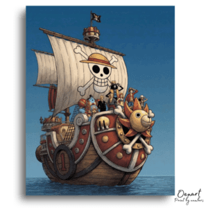 Smiling Ship's Ocean Adventure - Paint by Numbers Kit