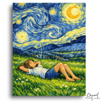 Starry Night Dreamer's Field - Paint by Numbers Kit