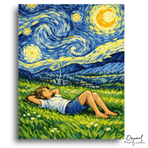 Starry Night Dreamer's Field - Paint by Numbers Kit