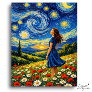 Starry Night Field Dream - Paint by Numbers Kit