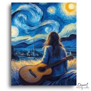 Starry Night Melody - Paint by Numbers Kit