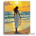 Sunset Beach Serenity - Paint by Numbers Kit