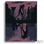 Twilight Stroll Reflected Silhouettes - Paint by Numbers Kit