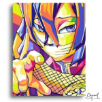 Vibrant Masked Warrior Reaching Out - Paint by Numbers Kit