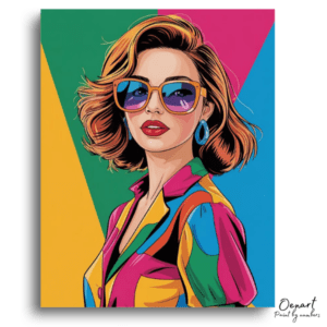 Vibrant Pop Art Fashion - Paint by Numbers Kit