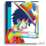 Vibrant Smiling Man with Hat - Paint by Numbers Kit