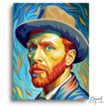 Vibrant Van Gogh Portrait - Paint by Numbers Kit