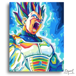 Vibrant Warrior's Explosive Roar - Paint by Numbers Kit