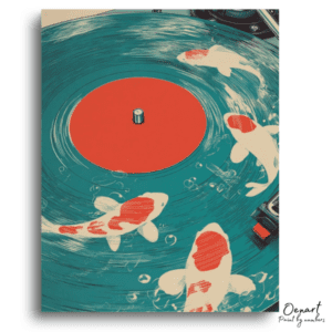 Vinyl Koi Pond Serenity - Paint by Numbers Kit