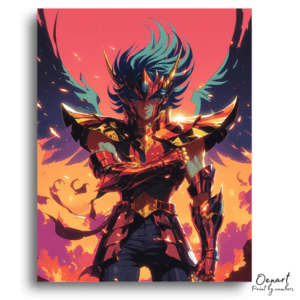 Winged Armored Hero - Paint by Numbers Kit