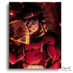Mischievous Fan Wielder - Paint by Numbers Kit