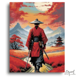Crimson Path Samurai - Paint by Numbers Kit