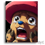 Crying Animal with Red Hat - Paint by Numbers Kit