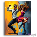 Dynamic Dance Duo - Paint by Numbers Kit