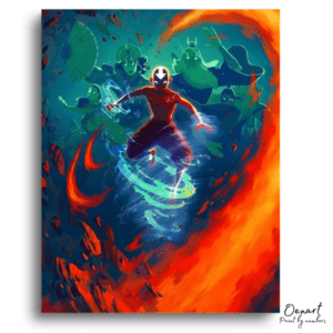 Elemental Spirit Boy's Fury - Paint by Numbers Kit