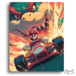 Fiery Race, Giant Monster's Gaze - Paint by Numbers Kit