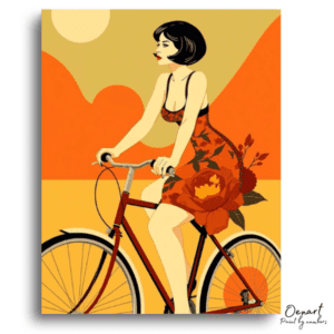 Golden Hour Bicycle Ride - Paint by Numbers Kit