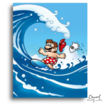 Surfing with Spirit - Paint by Numbers Kit