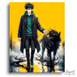 Man with Shadow Wolf - Paint by Numbers Kit