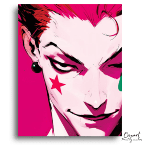 Mischievous Pink Star Joker - Paint by Numbers Kit