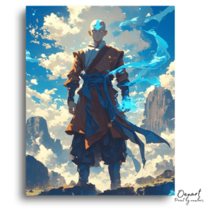 Monk Mystic Blue Energy - Paint by Numbers Kit