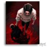 Ominous Figure In Red Water - Paint by Numbers Kit