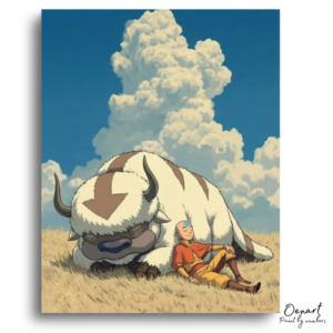 Peaceful Nap in Grassy Field - Paint by Numbers Kit