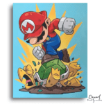 Red Capped Hero's Stomp - Paint by Numbers Kit