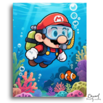 Scuba Diver Ocean Adventure - Paint by Numbers Kit