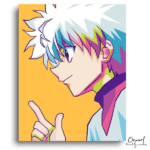 Smiling Colorful Pointing - Paint by Numbers Kit