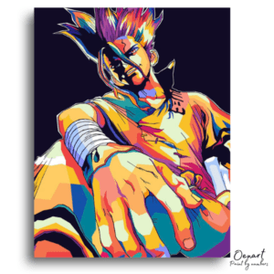 Spiky Haired Scientist - Paint by Numbers Kit