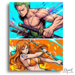 Swordsman and Navigator - Paint by Numbers Kit