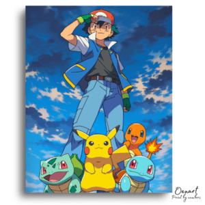 Trainer and First Four Friends - Paint by Numbers Kit