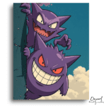 Two Mischievous Purple Spirits - Paint by Numbers Kit