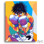 Vibrant Pop Art Boxer - Paint by Numbers Kit