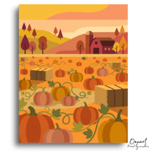 Autumn Harvest Pumpkin Patch - Paint by Numbers Kit