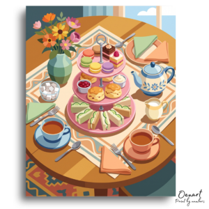Elegant Afternoon Tea Party - Paint by Numbers Kit