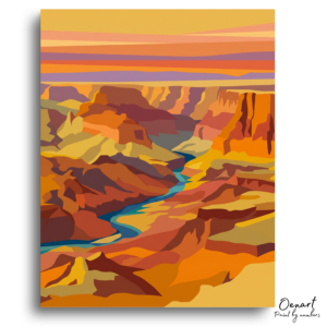 Grand Canyon Sunset Majesty - Paint by Numbers Kit