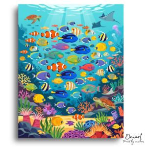 Lively Deep Sea Adventure - Paint by Numbers Kit