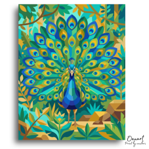 Majestic Peacock Forest - Paint by Numbers Kit