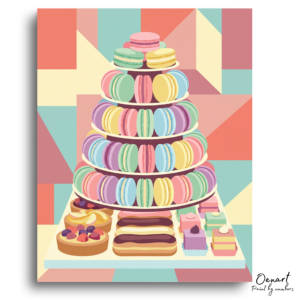 Pastel Parisian Patisserie - Paint by Numbers Kit