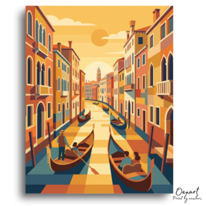 Venetian Sunset Gondola Ride - Paint by Numbers Kit