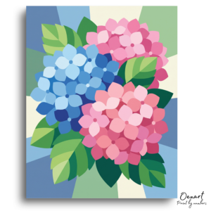 Vibrant Hydrangea Blooms - Paint by Numbers Kit